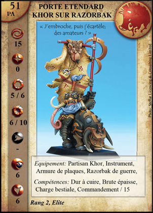 Porte-Étendard Khor sur Razorback